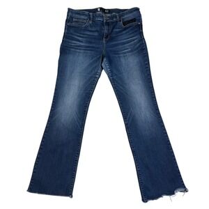 KUT From The Kloth Natalie Kurvy Bootcut Size 14 Raw Hem Jeans Denim Streetwear